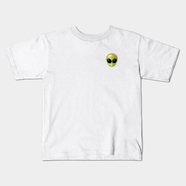 Alien Head Small Kids T-Shirt by From The Mind